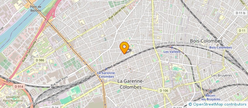 localisation de l'entreprise MONSIEUR ANTOINE FAUVE  COLOMBES