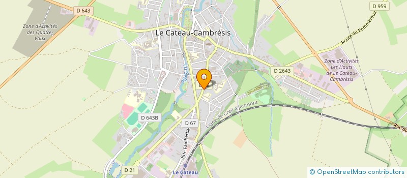 localisation de l'entreprise MONSIEUR ANTOINE FAVAREL  LE CATEAU-CAMBRESIS