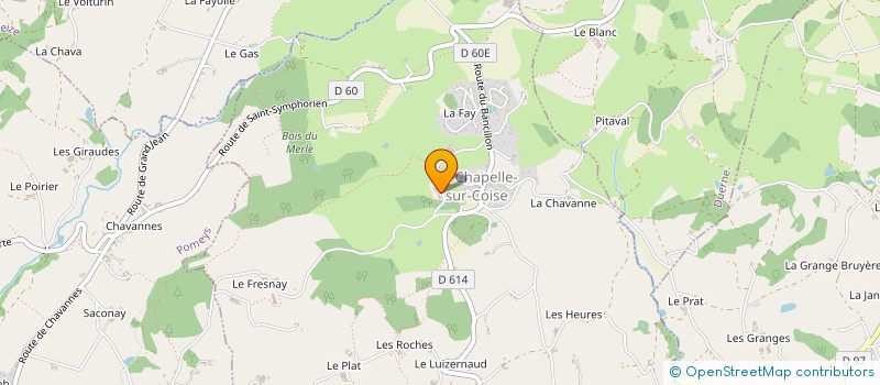 localisation de l'entreprise MONSIEUR ANTOINE FAYOLLE-DROUET  LA CHAPELLE-SUR-COISE