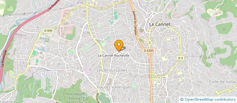 localisation de l'entreprise MONSIEUR ANTOINE FERNANDES  LE CANNET