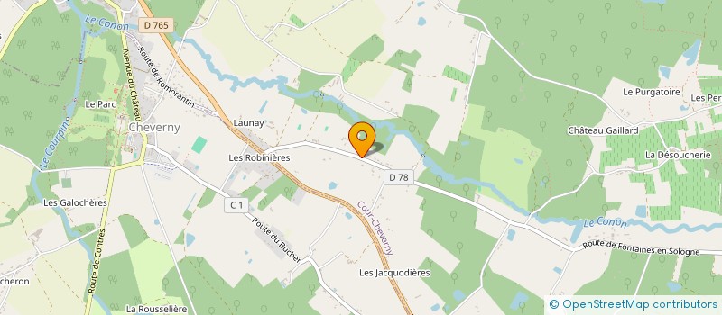 localisation de l'entreprise MONSIEUR ANTOINE FIOLLEAU à COUR-CHEVERNY