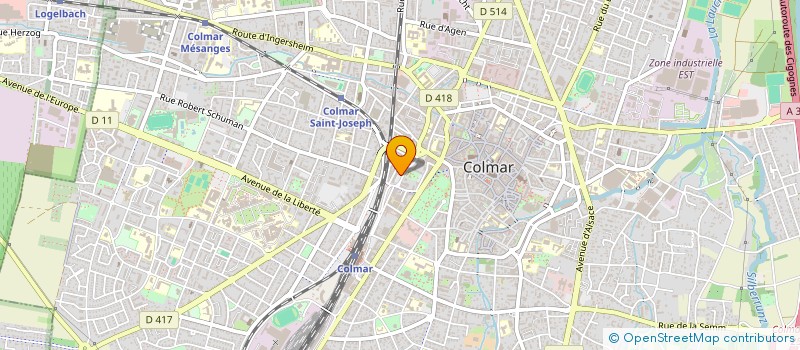 localisation de l'entreprise MONSIEUR ANTOINE FISCHER  COLMAR