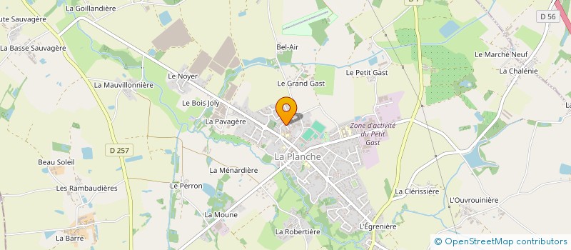 localisation de l'entreprise MONSIEUR ANTOINE FLAVIEN  LA PLANCHE