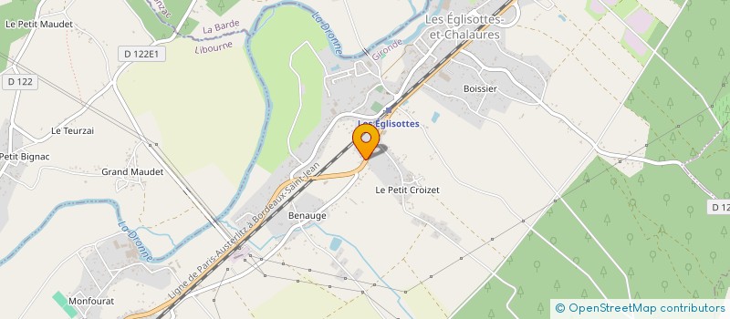 localisation de l'entreprise MONSIEUR ANTOINE FLORES  LES EGLISOTTES-ET-CHALAURES