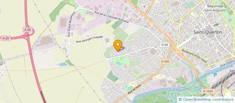 localisation de l'entreprise MONSIEUR ANTOINE FOLGRINGER à SAINT-QUENTIN