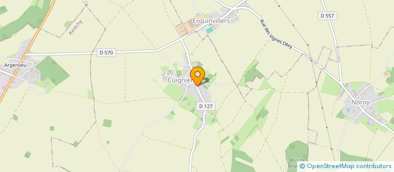 localisation de l'entreprise MONSIEUR ANTOINE FONTAINE  CUIGNIERES