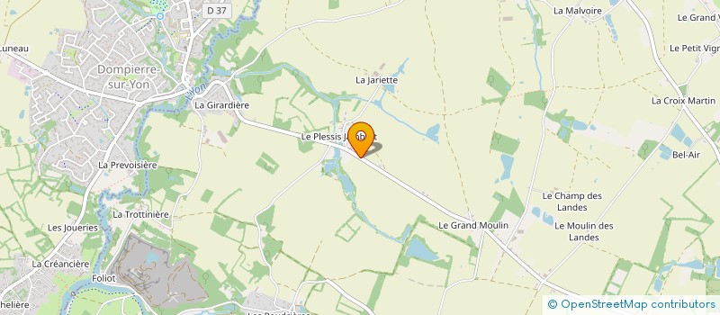 localisation de l'entreprise MONSIEUR ANTOINE FORGERIT  LA FERRIERE