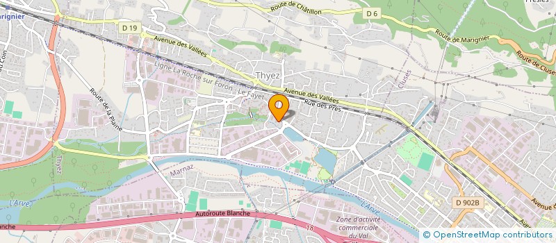 localisation de l'entreprise MONSIEUR ANTOINE FOTI  THYEZ