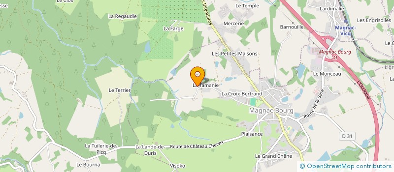 localisation de l'entreprise MONSIEUR ANTOINE FOUETILLOU  MAGNAC-BOURG