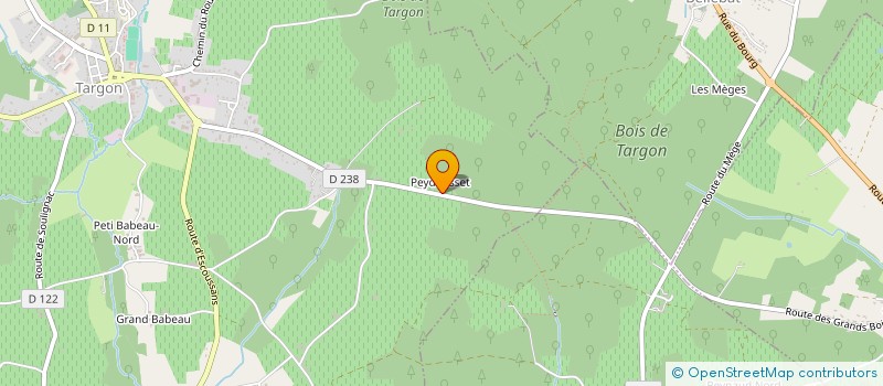 localisation de l'entreprise MONSIEUR ANTOINE FOURNIER  TARGON