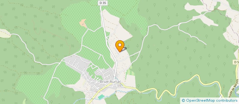 localisation de l'entreprise MONSIEUR ANTOINE FOURNIER  BRUE-AURIAC