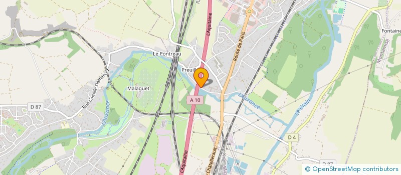 localisation de l'entreprise MONSIEUR ANTOINE FOURNIER  CHASSENEUIL-DU-POITOU