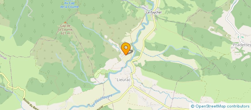 localisation de l'entreprise MONSIEUR ANTOINE FOURNIER  LIEURAC