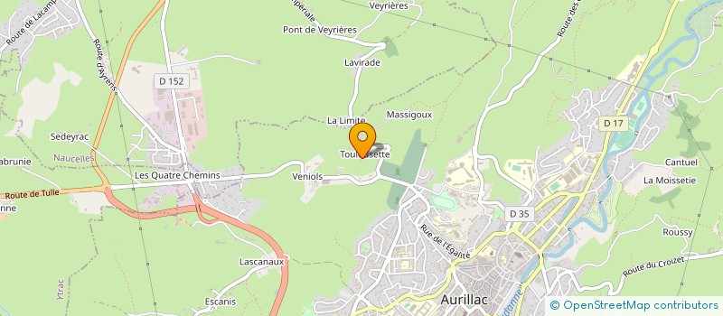 localisation de l'entreprise MONSIEUR ANTOINE FOYEN à AURILLAC