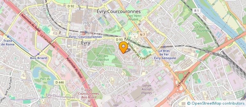 localisation de l'entreprise MONSIEUR ANTOINE GABORIT à EVRY-COURCOURONNES