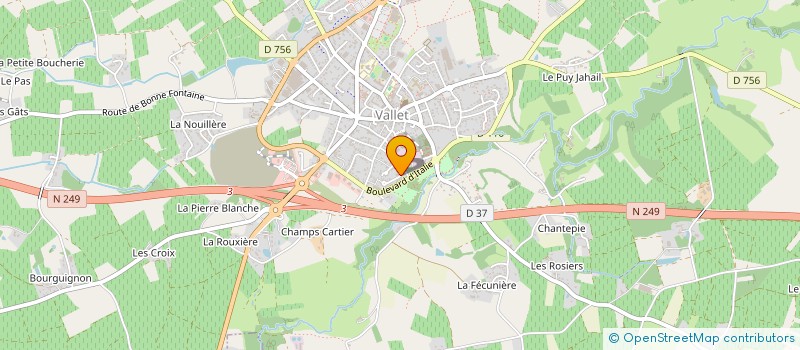 localisation de l'entreprise MONSIEUR ANTOINE GADIOU à LE PALLET