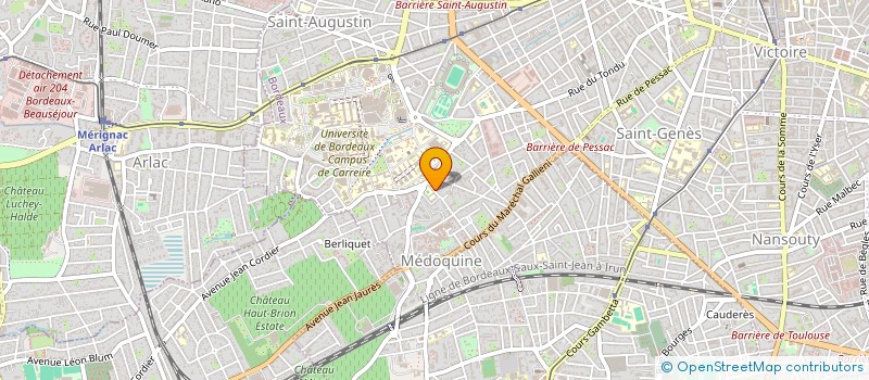 localisation de l'entreprise MONSIEUR ANTOINE GADRAT  BORDEAUX