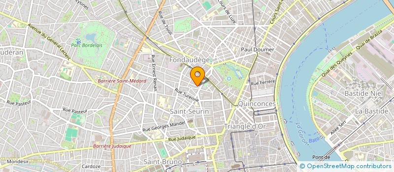 localisation de l'entreprise MONSIEUR ANTOINE GAGNAIRE à BORDEAUX