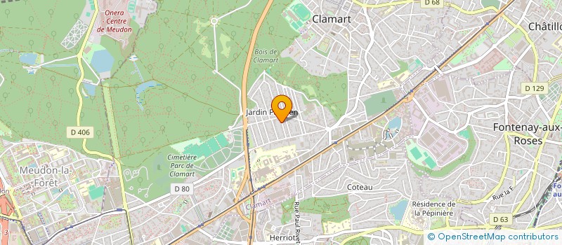 localisation de l'entreprise MONSIEUR ANTOINE GAGNIERE à CLAMART