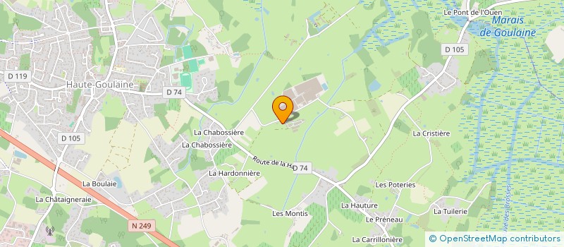 localisation de l'entreprise MONSIEUR ANTOINE GANACHEAU à HAUTE-GOULAINE
