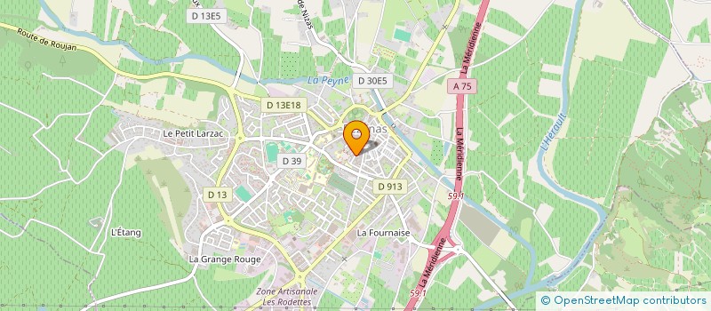 localisation de l'entreprise MONSIEUR ANTOINE GARCIA  PEZENAS