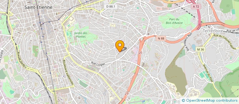 localisation de l'entreprise MONSIEUR ANTOINE GARCIA  SAINT-ETIENNE