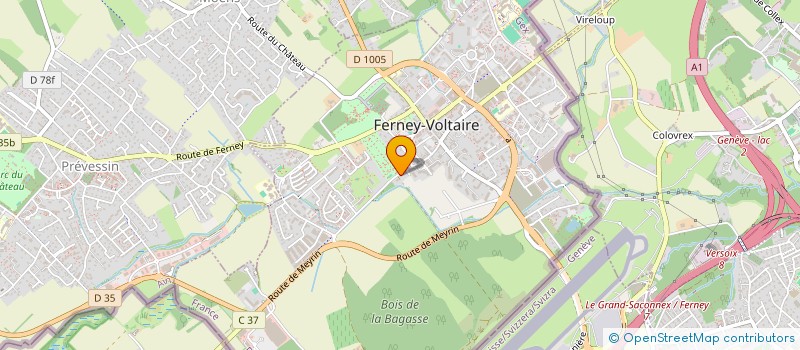 localisation de l'entreprise MONSIEUR ANTOINE GARNIER à FERNEY-VOLTAIRE