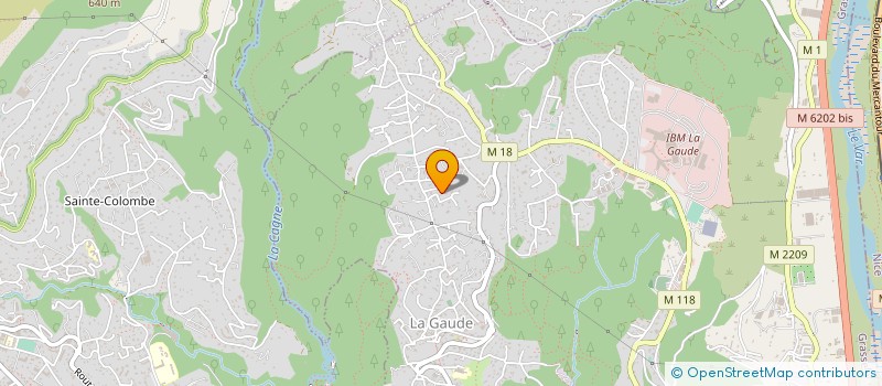 localisation de l'entreprise MONSIEUR ANTOINE GARONNE  LA GAUDE