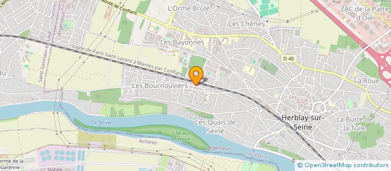 localisation de l'entreprise MONSIEUR ANTOINE GARRIGOU  HERBLAY-SUR-SEINE