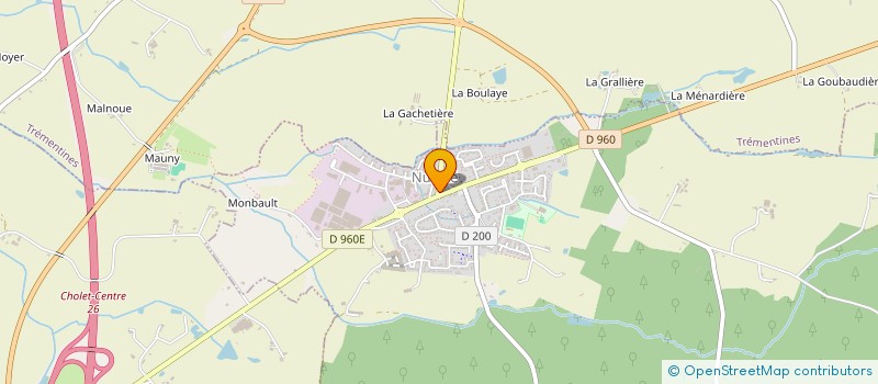 localisation de l'entreprise MONSIEUR ANTOINE GASDON  NUAILLE