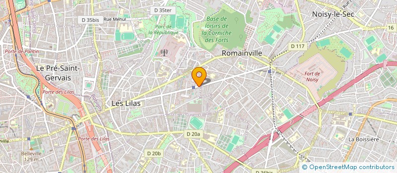 localisation de l'entreprise MONSIEUR ANTOINE GAUDIN à LES LILAS