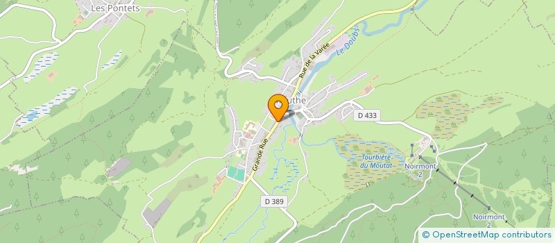 localisation de l'entreprise MONSIEUR ANTOINE GAULARD  CHAUX-NEUVE