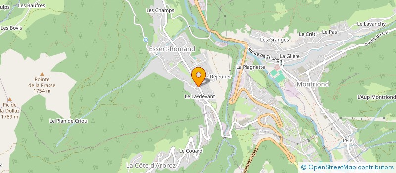 localisation de l'entreprise MONSIEUR ANTOINE GAYDON  ESSERT-ROMAND