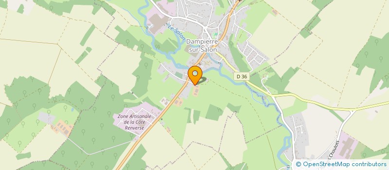 localisation de l'entreprise MONSIEUR ANTOINE GENIN  DAMPIERRE-SUR-SALON