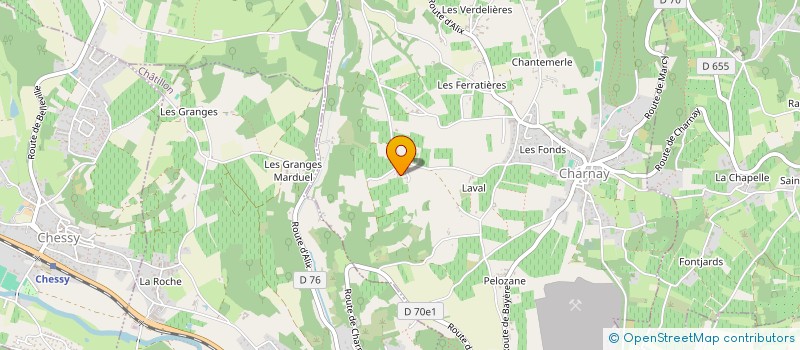 localisation de l'entreprise MONSIEUR ANTOINE GERMAIN  CHARNAY