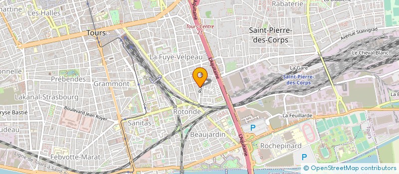 localisation de l'entreprise MONSIEUR ANTOINE GERVAIS  TOURS