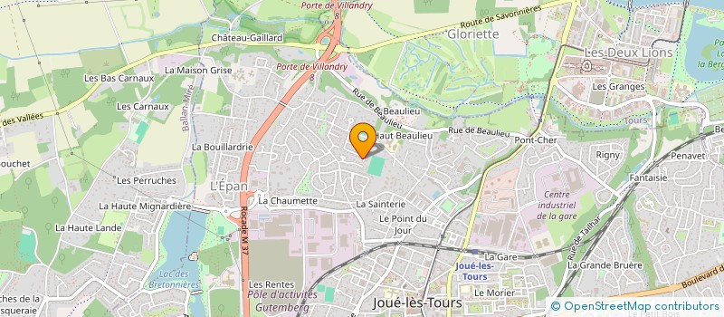 localisation de l'entreprise MONSIEUR ANTOINE GILBERT  JOUE-LES-TOURS