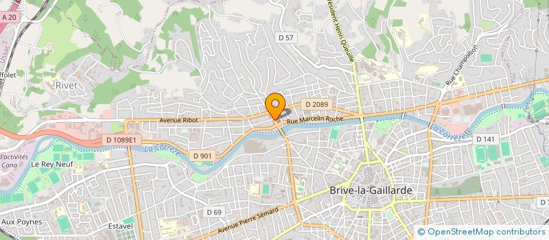 localisation de l'entreprise MONSIEUR ANTOINE GILET  BRIVE-LA-GAILLARDE