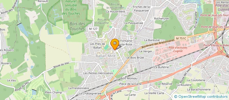 localisation de l'entreprise MONSIEUR ANTOINE GIMONET  BALLAN-MIRE