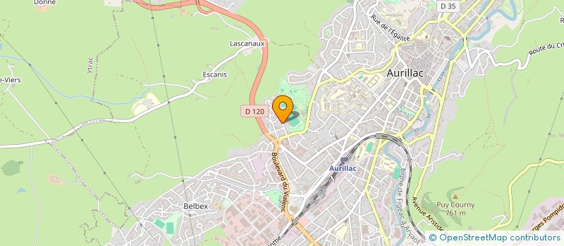 localisation de l'entreprise MONSIEUR ANTOINE GINESTE à AURILLAC