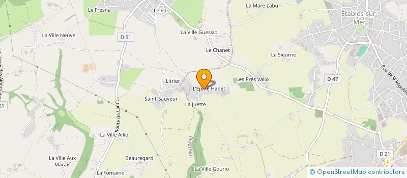 localisation de l'entreprise MONSIEUR ANTOINE GOMBERT  BINIC-ETABLES-SUR-MER