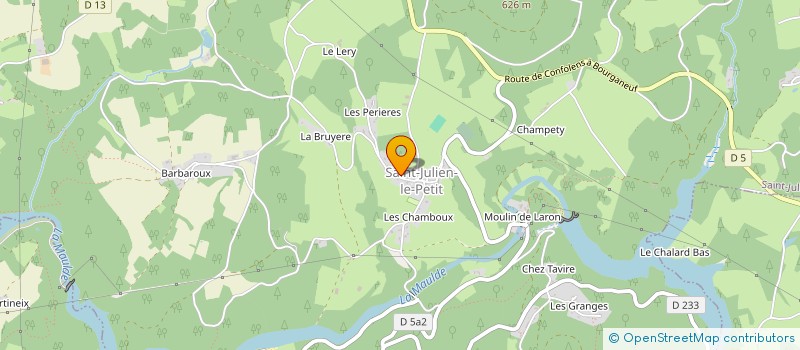 localisation de l'entreprise MONSIEUR ANTOINE GORCEIX  BUJALEUF