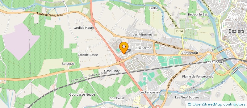 localisation de l'entreprise MONSIEUR ANTOINE GORRETA  BEZIERS