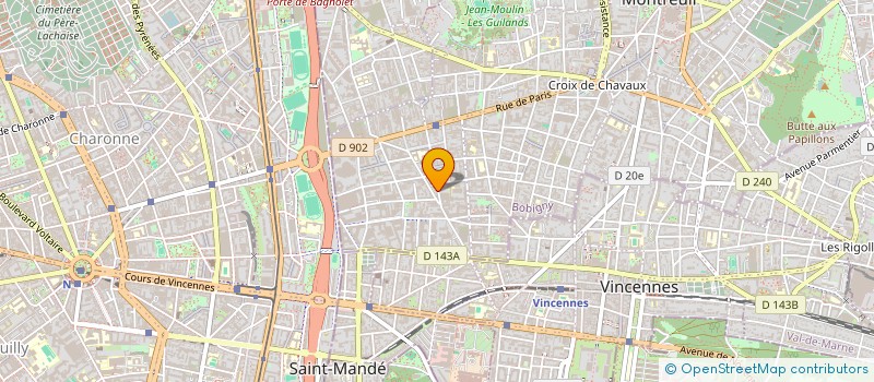 localisation de l'entreprise MONSIEUR ANTOINE GOUDOT à MONTREUIL