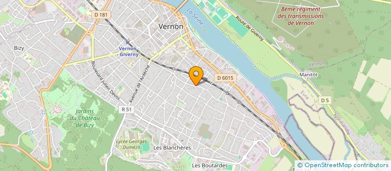 localisation de l'entreprise MONSIEUR ANTOINE GOUPIL  VERNON