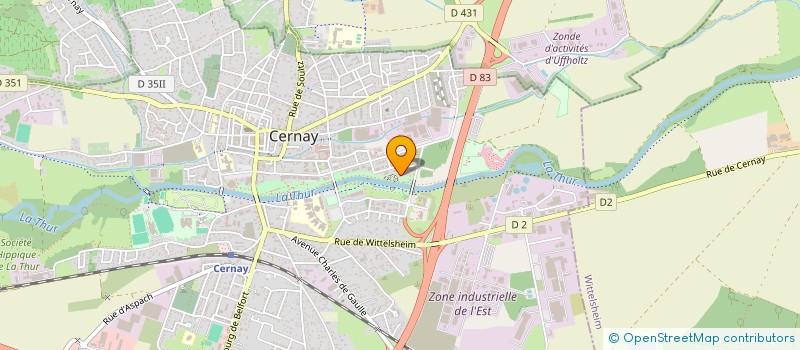 localisation de l'entreprise MONSIEUR ANTOINE GRANDMOUGIN  CERNAY