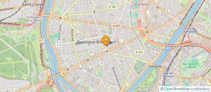 localisation de l'entreprise MONSIEUR ANTOINE GRANGIER à BOULOGNE-BILLANCOURT