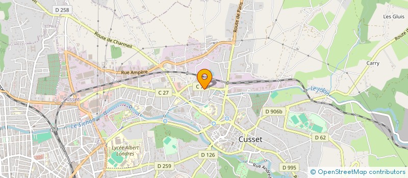 localisation de l'entreprise MONSIEUR ANTOINE GRENIER à CUSSET