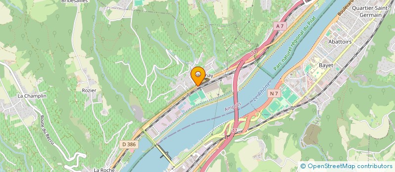 localisation de l'entreprise MONSIEUR ANTOINE GRENOUILLER  CONDRIEU