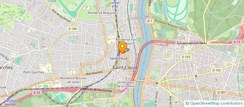 localisation de l'entreprise MONSIEUR ANTOINE GRINENWALD  SAINT-CLOUD